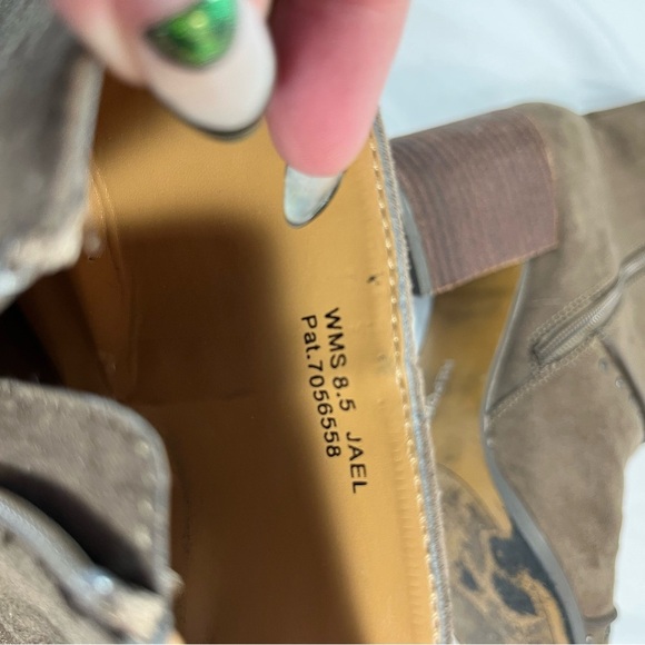 Report “JAEL” Brown Chunky Heeled Bootie - Picture 10 of 13